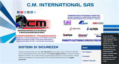 Desktop Screenshot of cminternationalsas.it