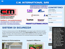 Tablet Screenshot of cminternationalsas.it